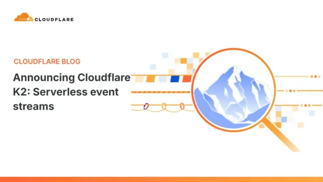 ภาพประกอบประกาศ Cloudflare K2: Serverless event streams บน Cloudflare Blog